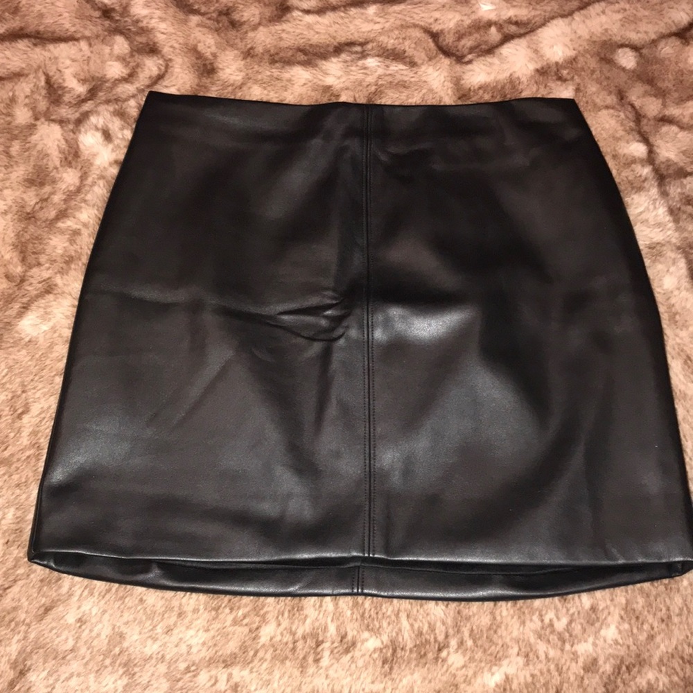 Hollister Pleather Mini Skirt